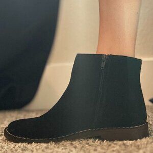 Clarks Black Ankle Boots